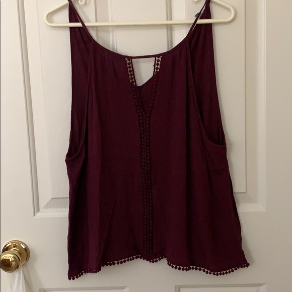 Charlotte Russe Tops - Maroon, cute tank!!! Charlotte Russe Tops - Maroon, cute tank!!!